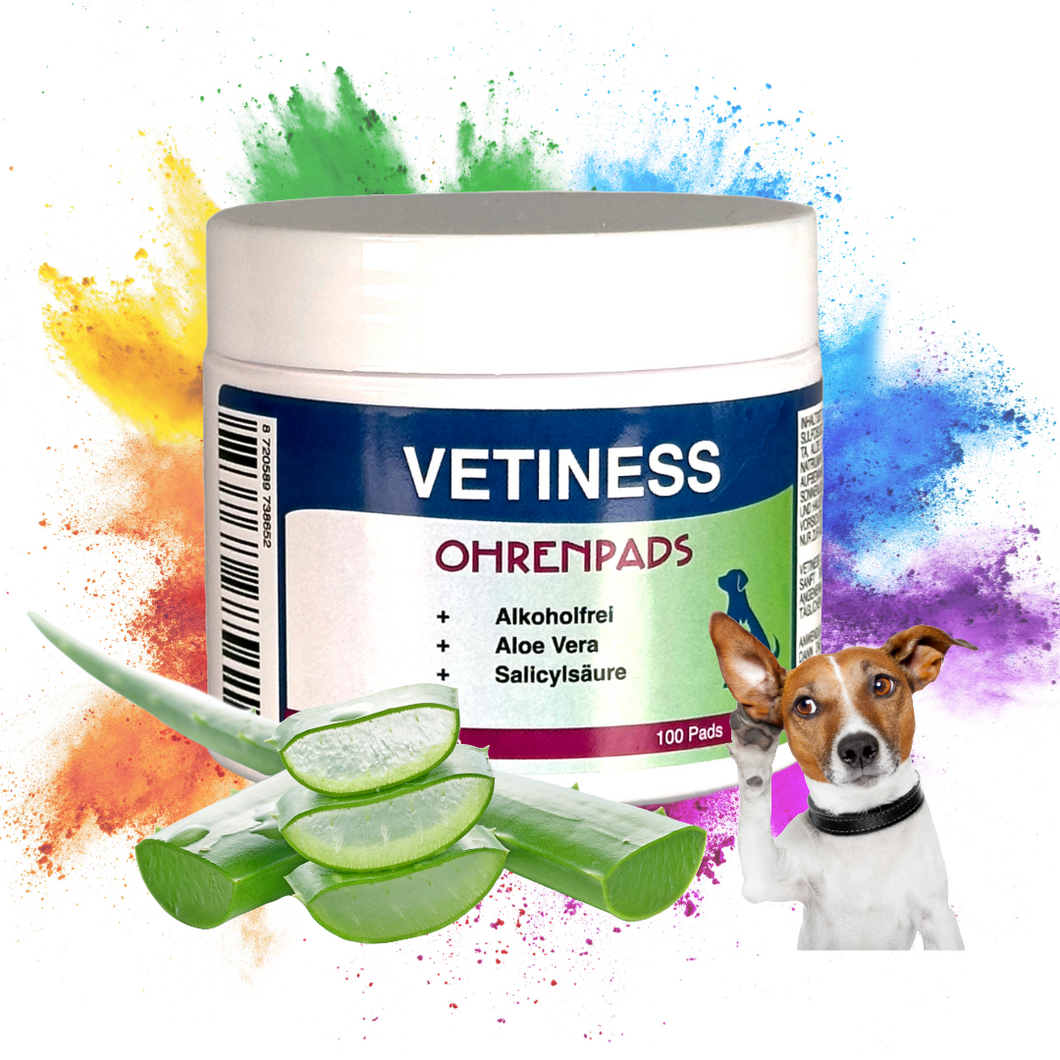 Vetiness ear pads with aloe vera 100 pads