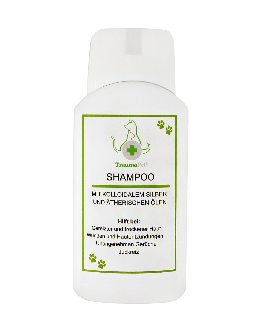 Shampoo for dogs and cats with colloidal silver and essential oils
